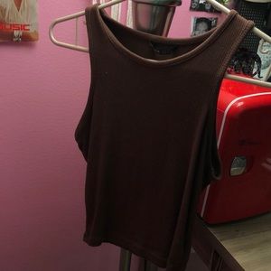 Brown tank, Shein, XS.